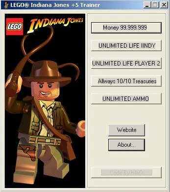 LEGO Indiana Jones: The Videogame: Трейнер (+5) [1.0]