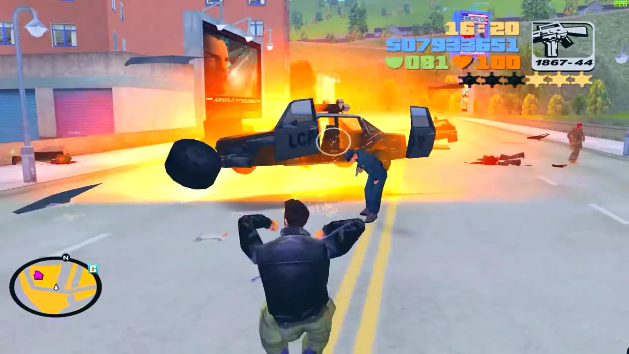 Что будет, если играть с 1000 FPS в GTA 3