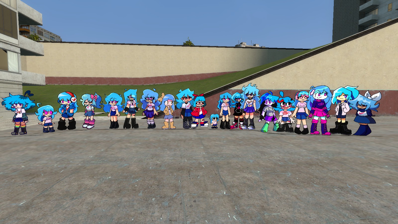 Garry's Mod "Friday Night Funkin - Персонажи из Skyverse"