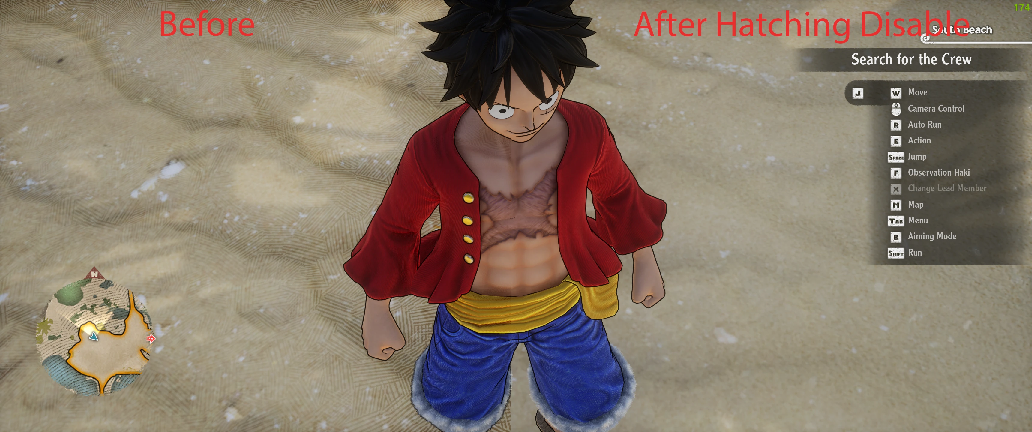 One Piece Odyssey "Удаление эффектов постобработки"