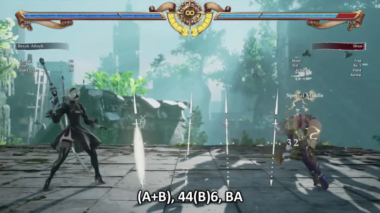 SoulCalibur 6 - 2B Супер-эпическое Комбо-Видео