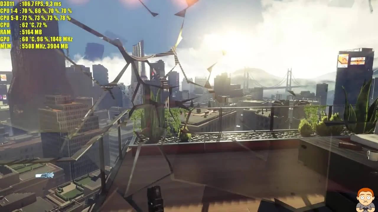 Prey Pc GTX 1080 TI 1440p. Тест производительности. Частота кадров