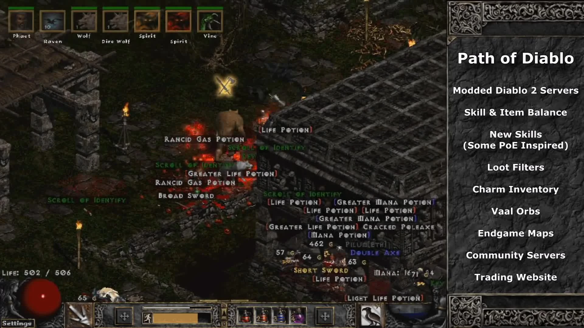 Diablo 2 "Модифицированный сервер - Path of Diablo"