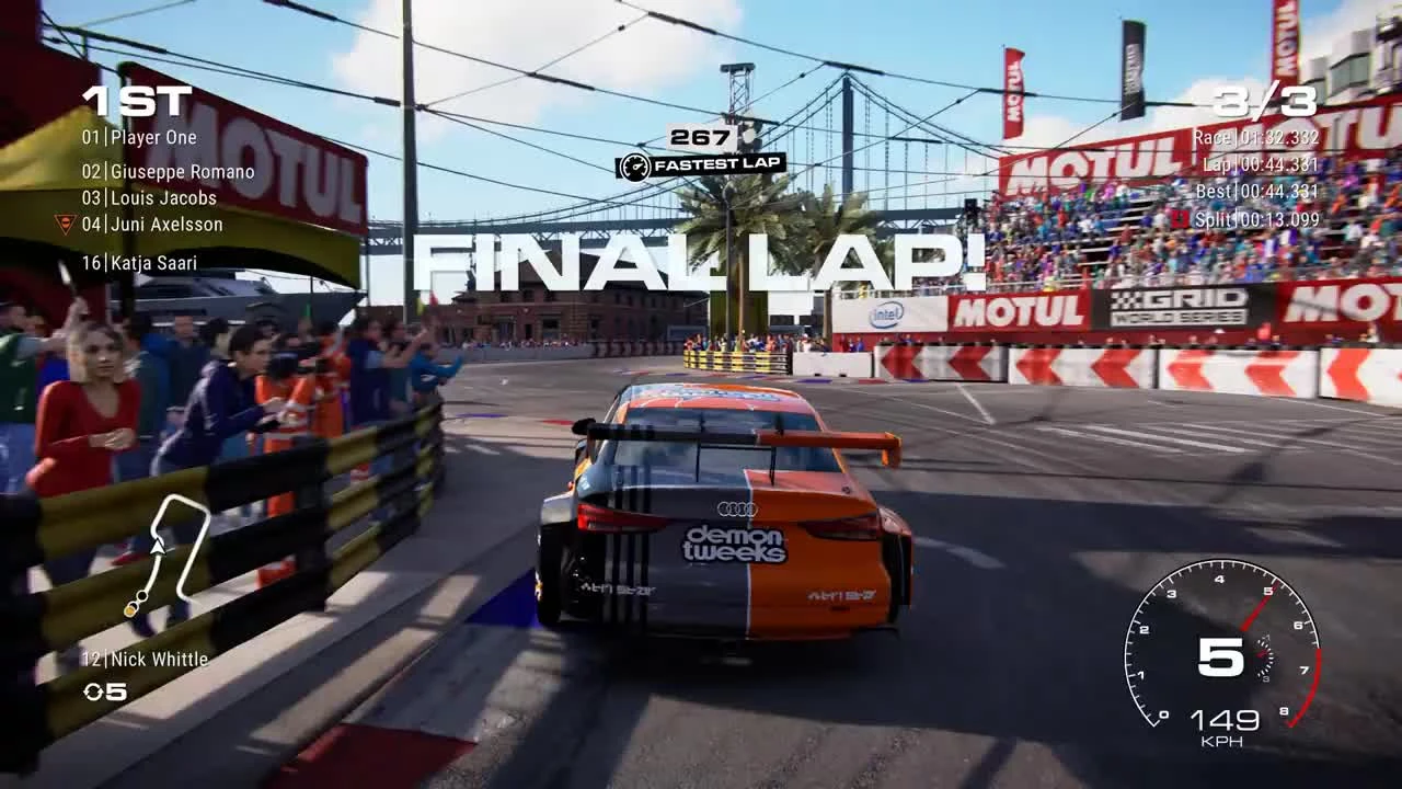 Геймплей GRID записанный на PC