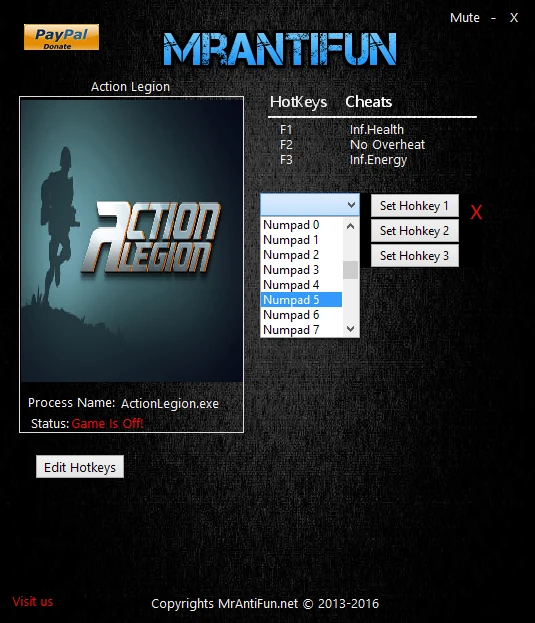 Action Legion: Трейнер/Trainer (+3) [1.0.3] {MrAntiFun}