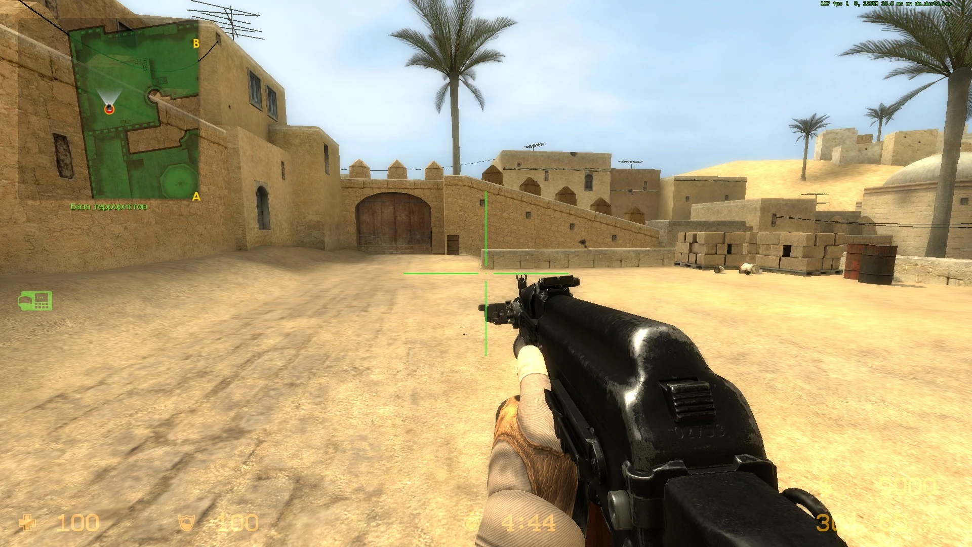 Counter-Strike: Source "AK-74М с бакелитовым магазином на 30 и подствольным гранатометом ГП-25 Костер из игры DayZ"