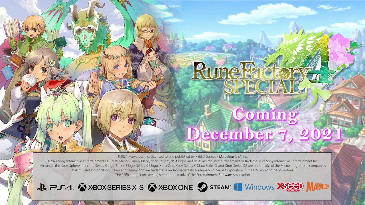 Новый трейлер и анонс даты выхода Rune Factory 4 Special для ПК и консолей
