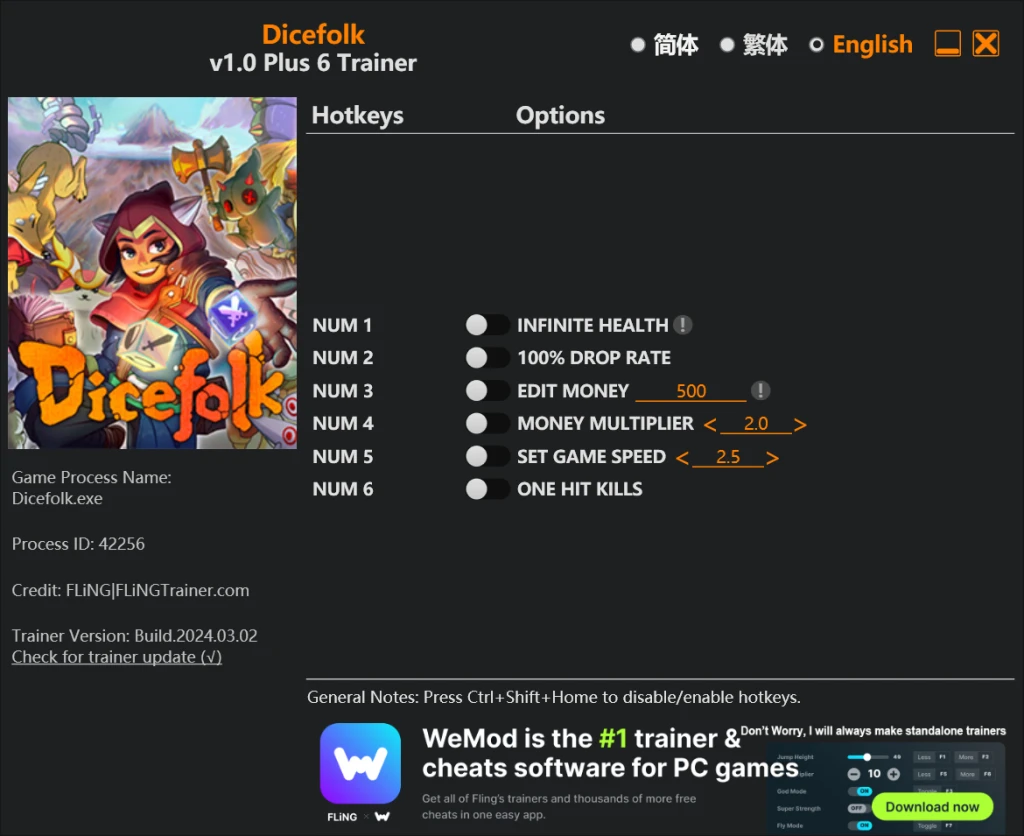 Dicefolk "Трейнер +6" [1.0] {FLiNG}