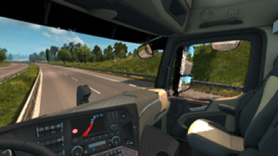 Euro Truck Simulator 2 "Drops on glass"