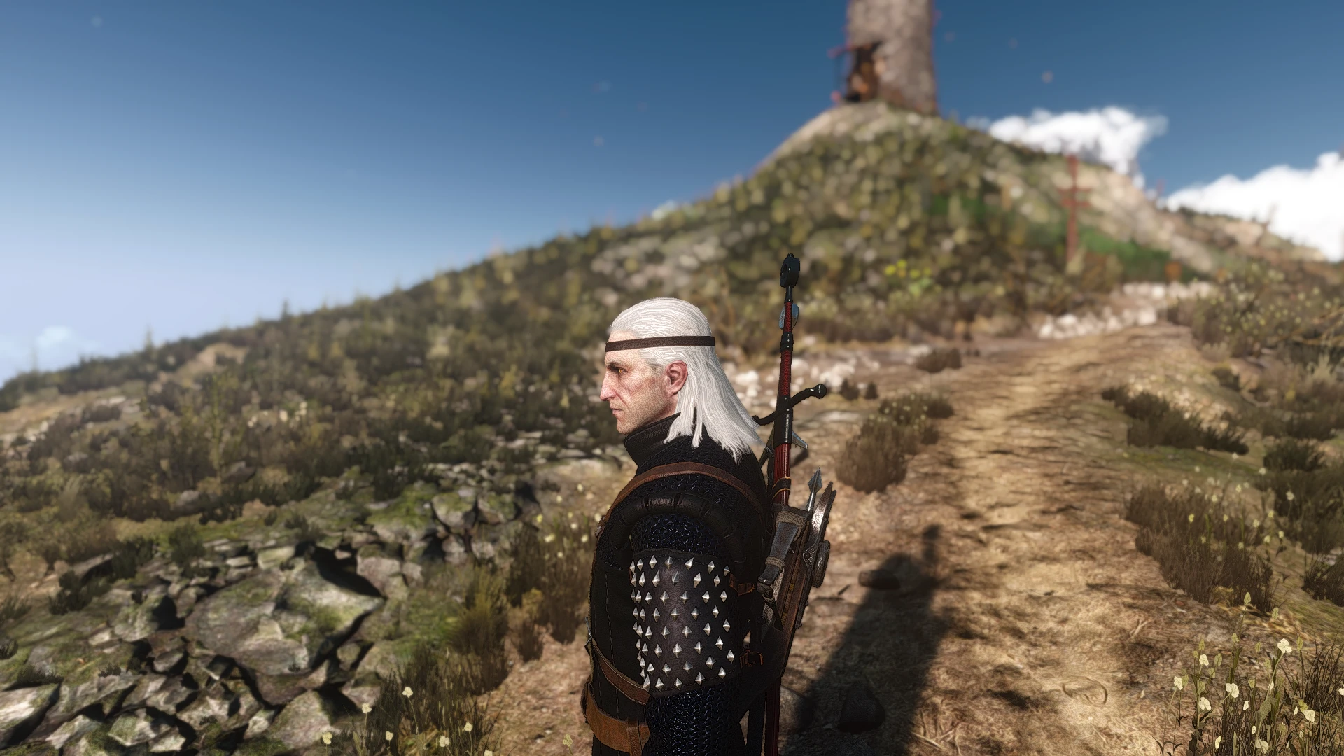 Witcher 3: Wild Hunt " Кожаная повязка на голову Геральта / Geralt Leather Headband Edited"