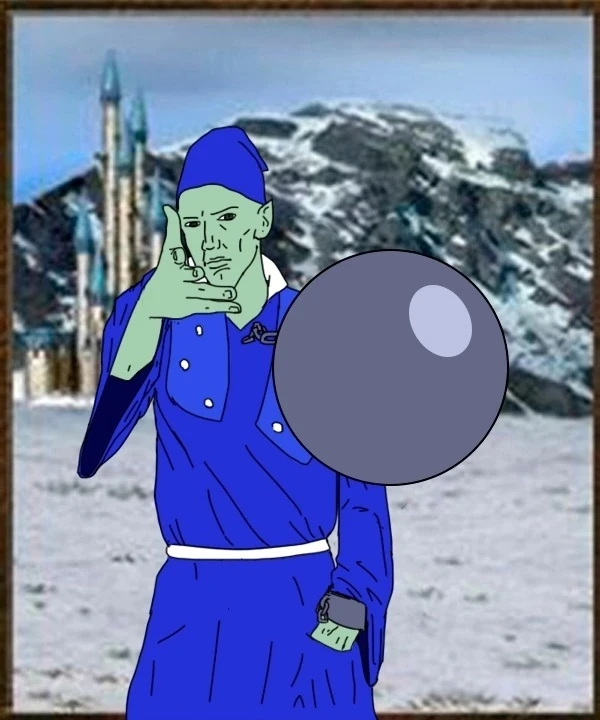 Гремлин кидает шар