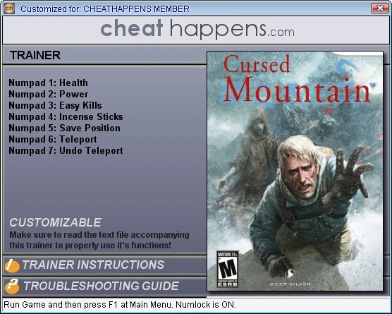 Cursed Mountain: Трейнер (+5) [1.0] {CheatHappens}