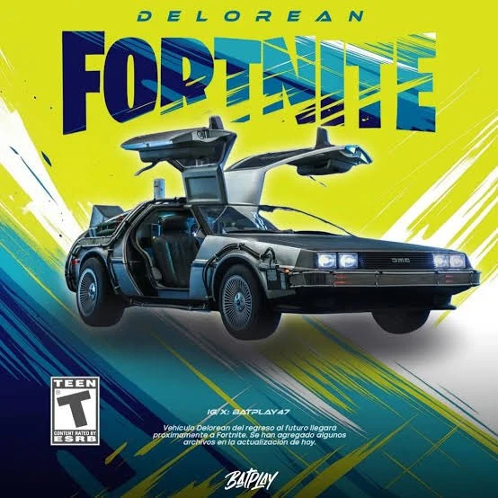 Назад в Fortnite: культовый DeLorean ворвётся в Chapter 7
