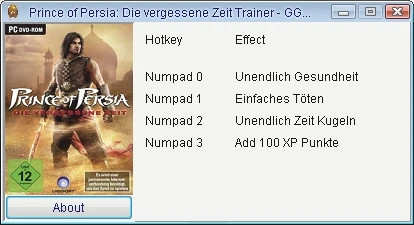 Prince of Persia - The Forgotten Sands: Трейнер/Trainer (+4) [1.0] {Chris/GGHZ}