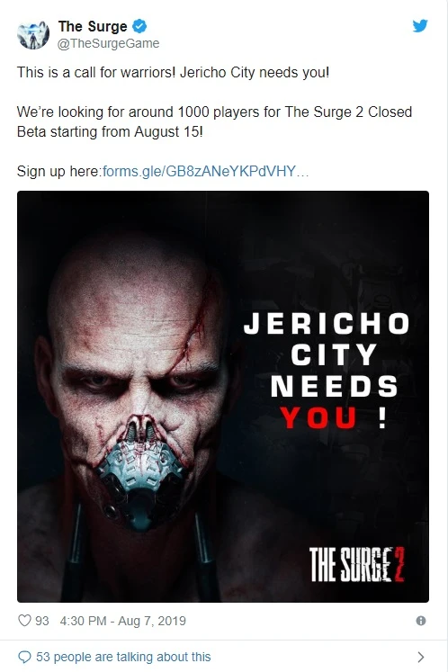 The Surge 2 получает второе закрытое бета-тестирование