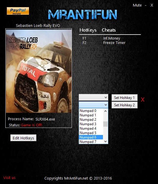 Sebastien Loeb Rally Evo: Трейнер/Trainer (+2) [1.00: x64] {MrAntiFun}