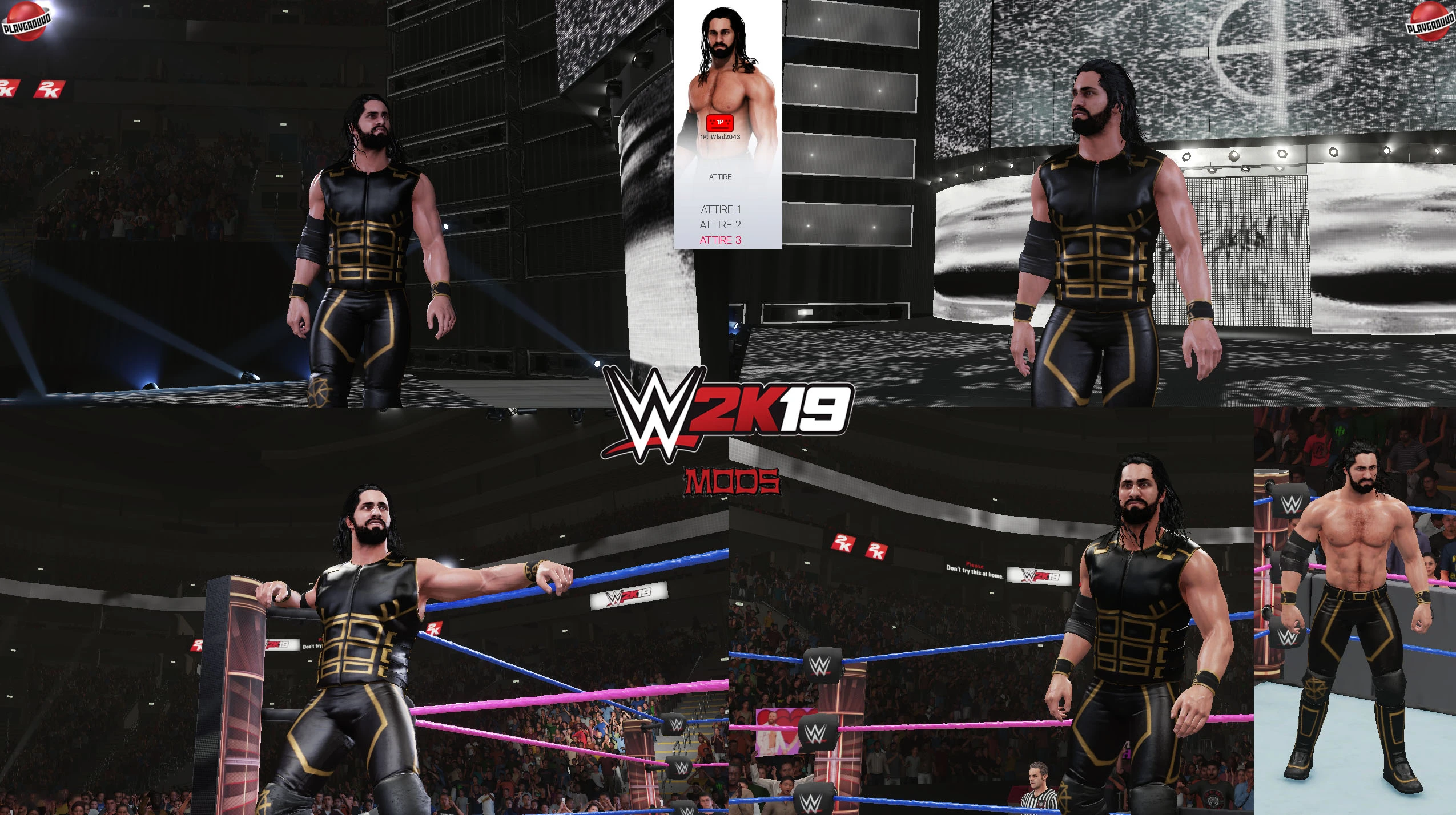 WWE 2K19 "Seth Rollins 2K20 Порт Наряд Мод"