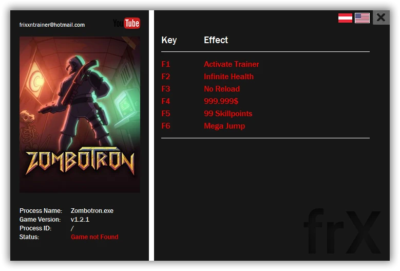 Zombotron: Трейнер/Trainer (+5) [1.2.1] {frX}