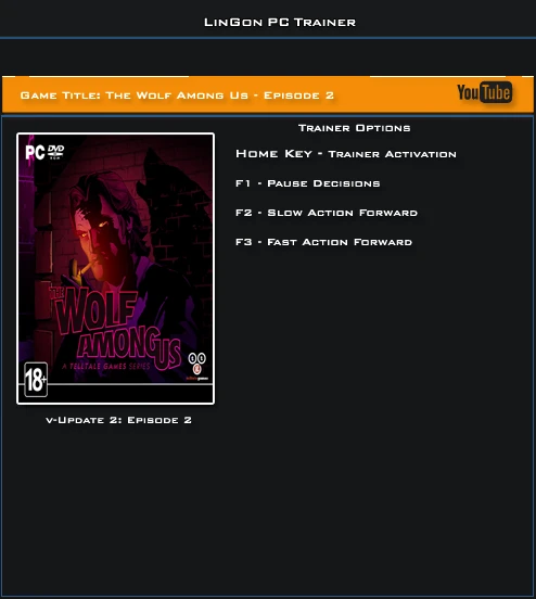 The Wolf Among Us ~ Episode 2: Трейнер/Trainer (+3) [1.0: Update 2] {LinGon}