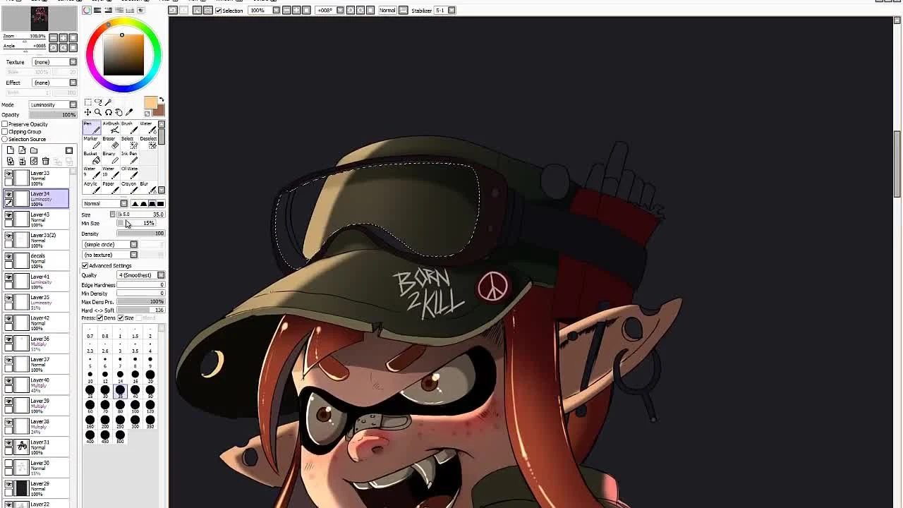 Спидпейнт: Брутальный Splatoon