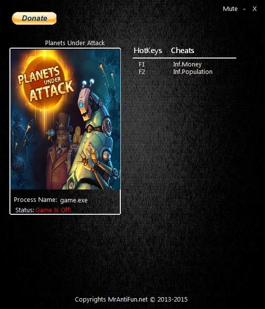 Planets Under Attack: Трейнер/Trainer (+2) [Build 496] {MrAntiFun}