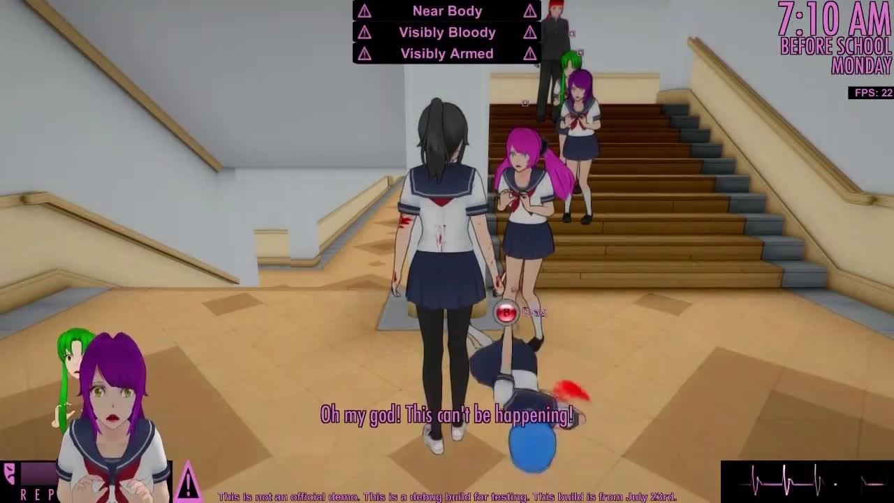 Июльское обновление Yandere Simulator
