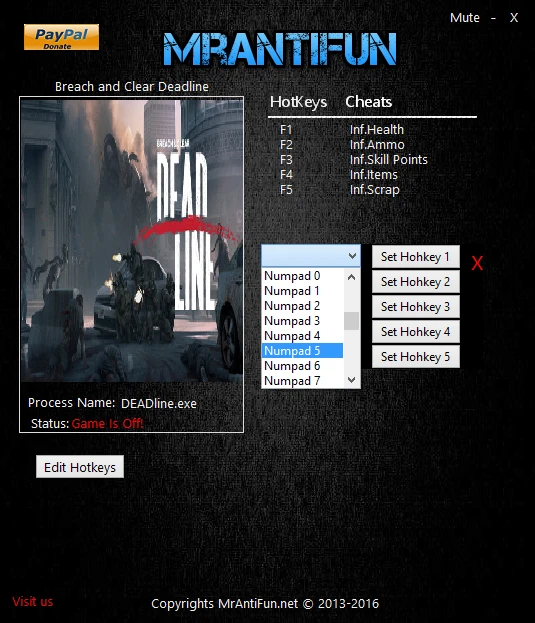 Breach & Clear: Deadline Rebirth: Трейнер/Trainer (+5) [1.23] {MrAntiFun}