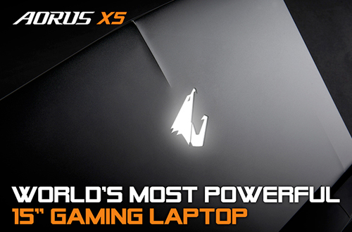 Gigabyte анонсировала на выставке CES 2015 новый мощный игровой ноутбук Aorus X5