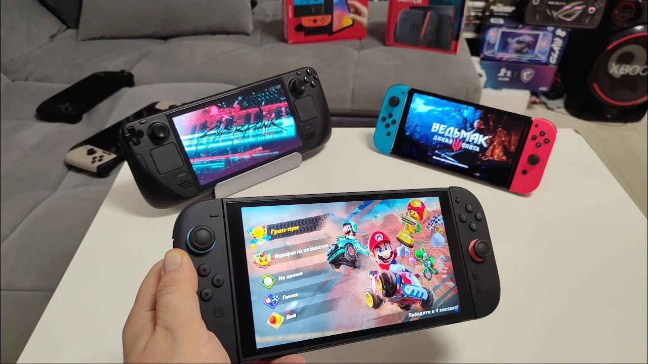 Nintendo Switch 2 vs Switch 1 и Steam Deck - Большое сравнение в топовых играх