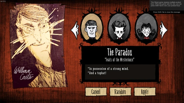 Don't Starve "William Carter"