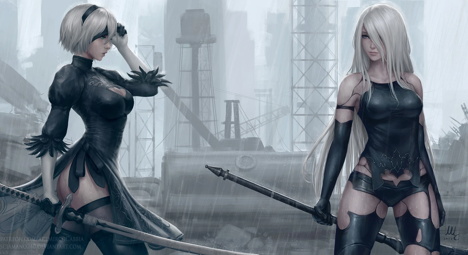 Square Enix представила новые фигурки 2B и A2 из аниме-сериала NieR:Automata Ver1.1a