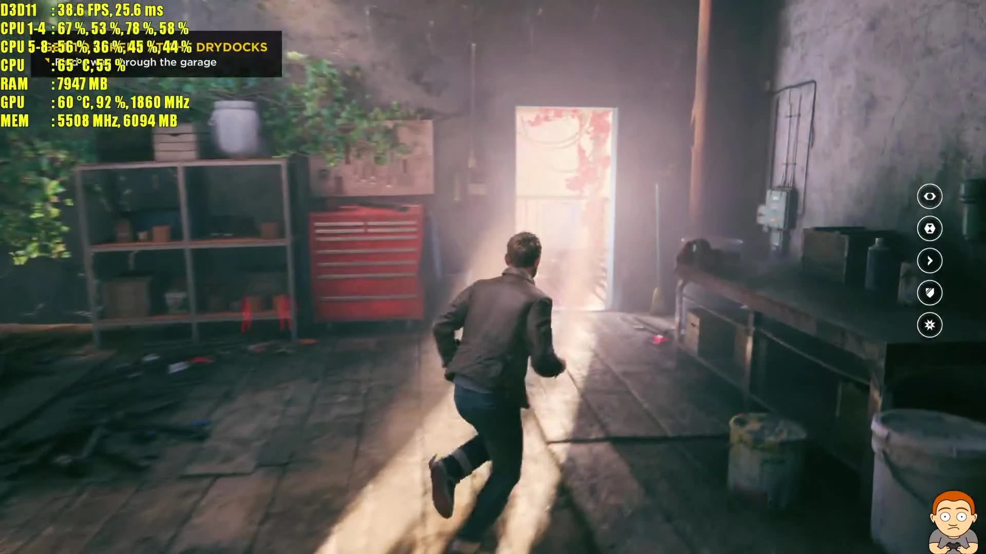 Quantum Break GTX 1080 TI Ultra 1440p Частота кадров/Тест производительности