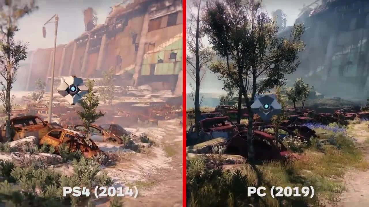 Сравнение начала Destiny (PS4) и Destiny 2: New Light (PC)