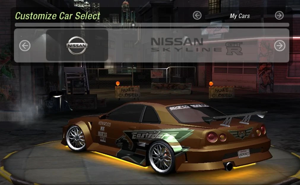 Need for Speed: Undeground 2 "Винилы для Nissan SKYLINE"