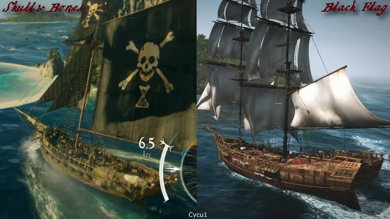 Skull and Bones vs AC4 Black Flag: Сравнение графики