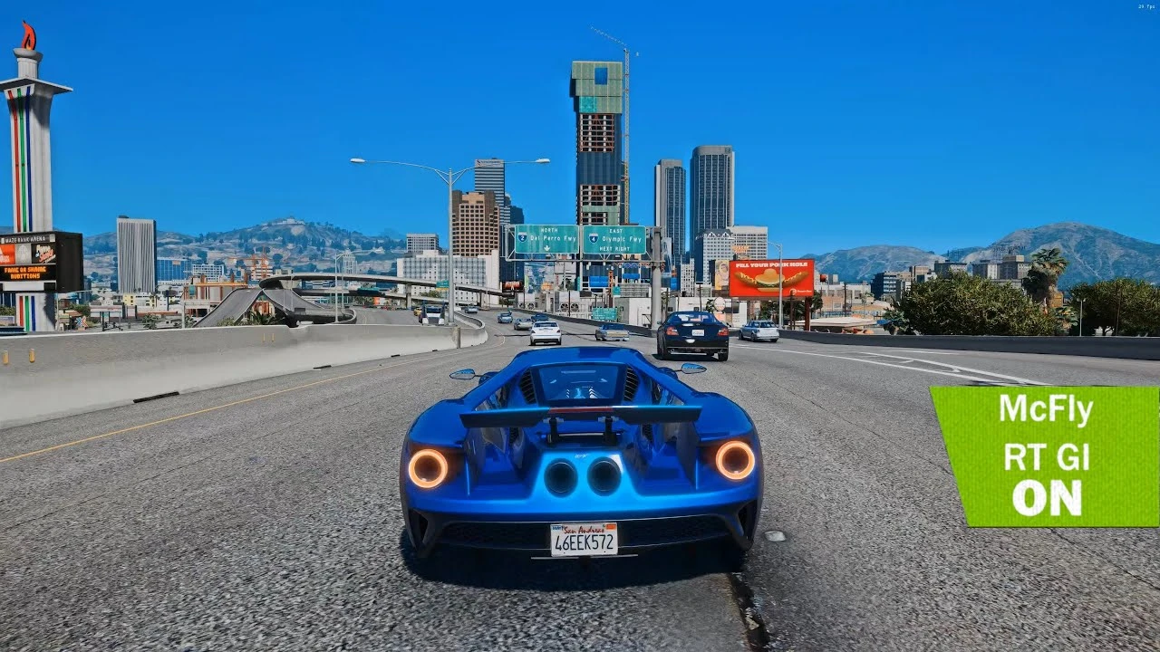 "Почти GTA 6" - Grand Theft Auto 5 запустили с улучшенной графикой и трассировкой лучей