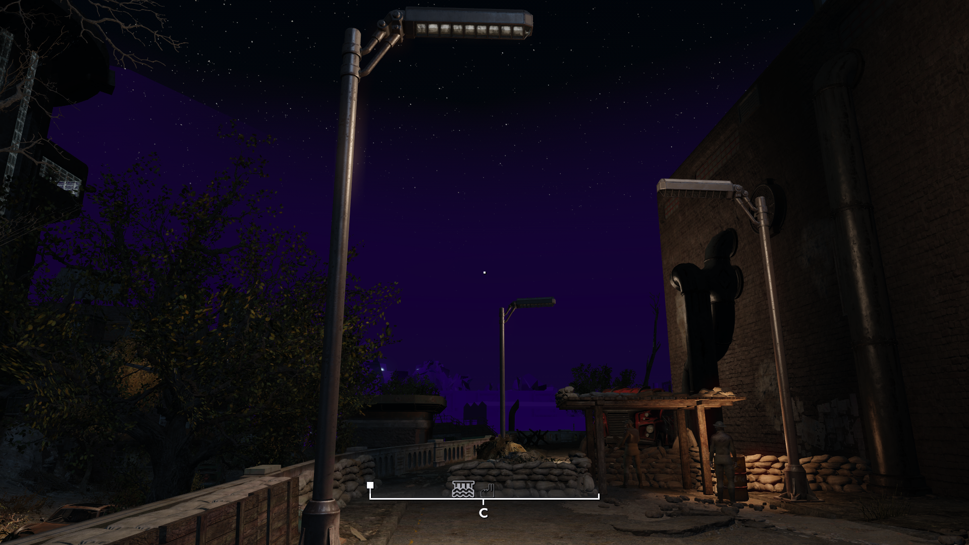 Fallout London Фиолетовое небо и текстуры на дальнем растоянии