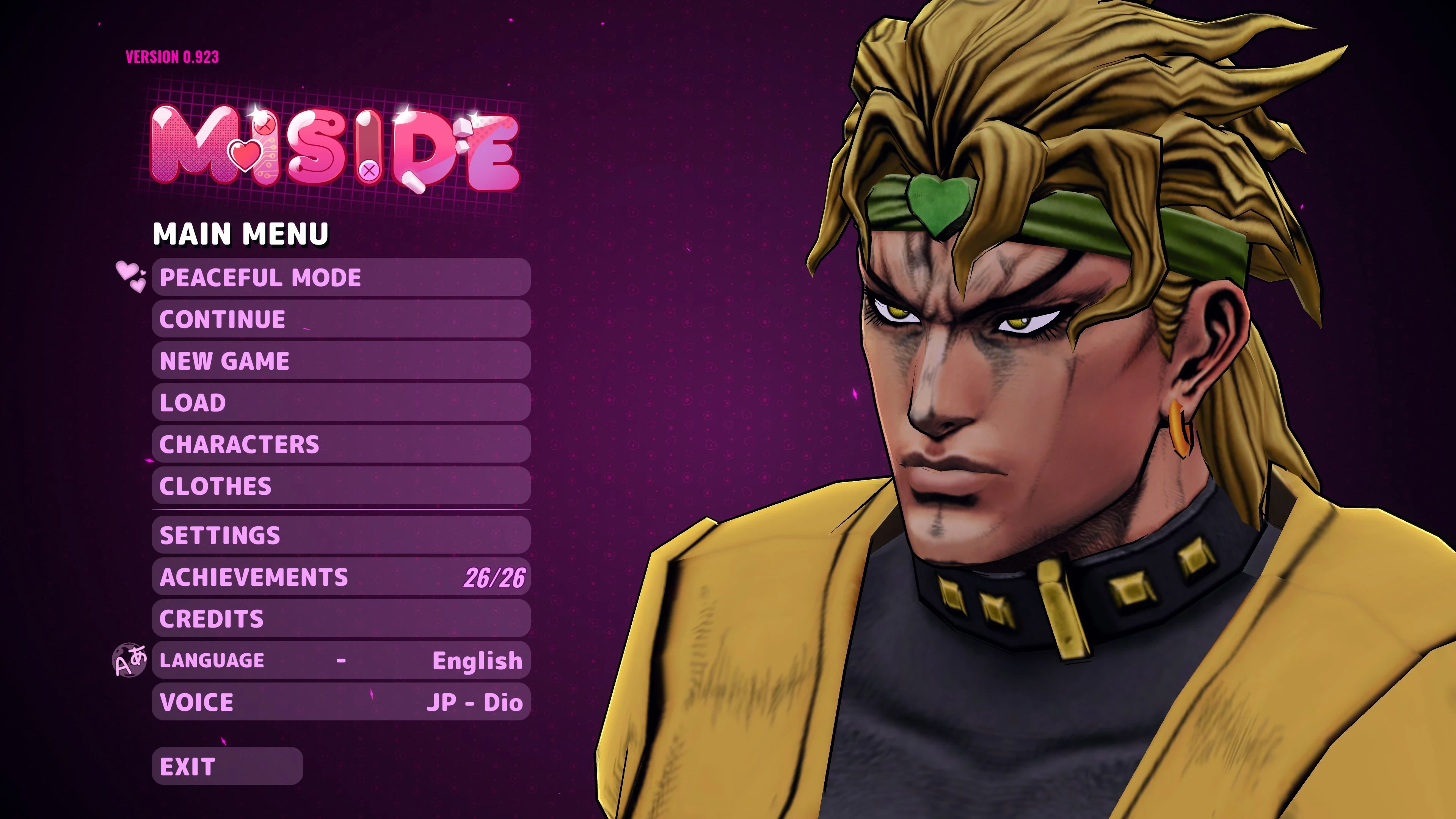 MiSide "Дио из ДжоДжо"