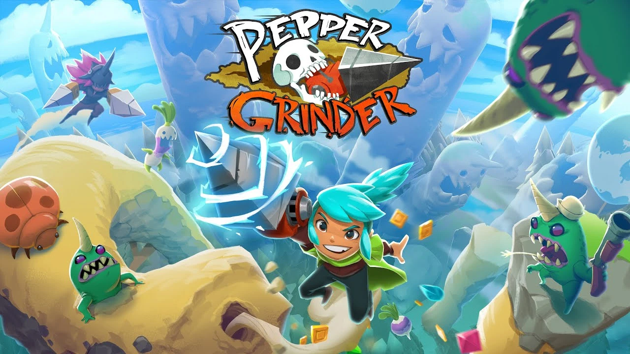 Devolver Digital и Ahr Ech анонсировали платформер с боковой прокруткой Pepper Grinder для Switch, ПК