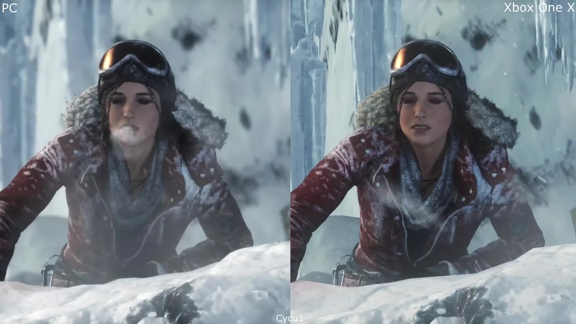 Сравнение графики Rise of the Tomb Raider в версиях для Xbox One X, PS4 Pro и ПК