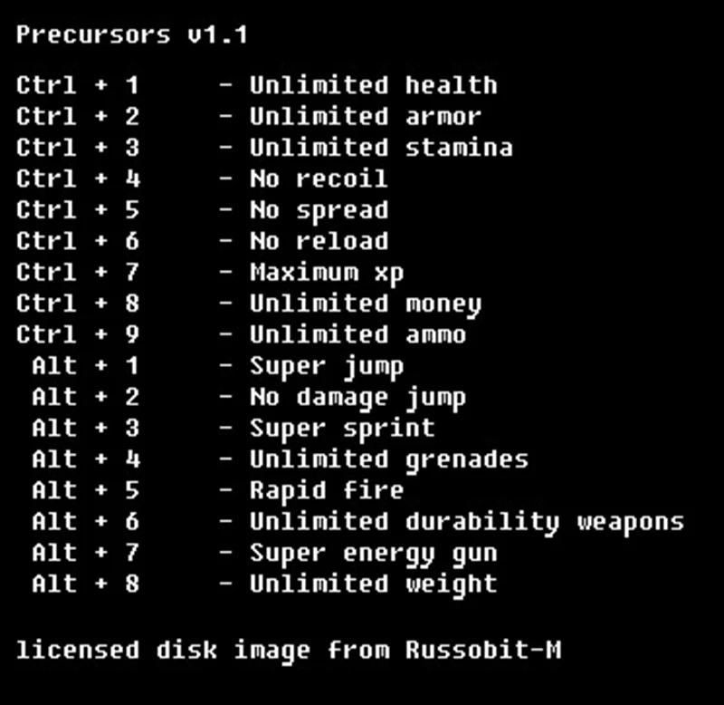 Precursors "Трейнер +17" [v1.1] {LIRW / GHL}