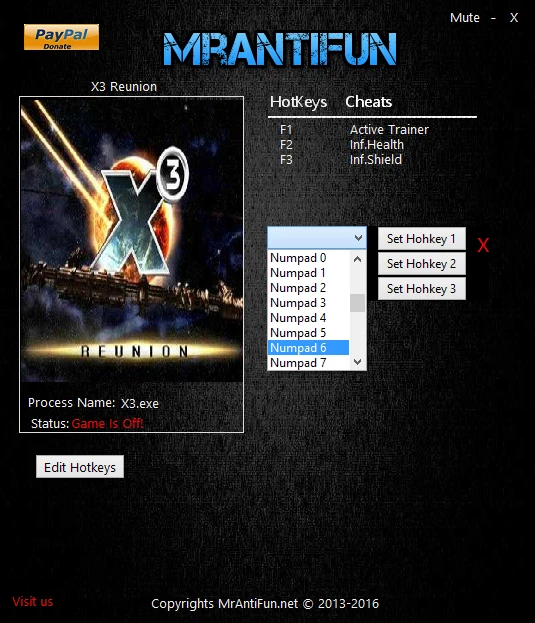 X3: Reunion: Трейнер/Trainer (+2) [2.5] {MrAntiFun}