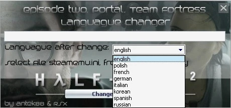 Half-Life 2: Episode Two Language Changer