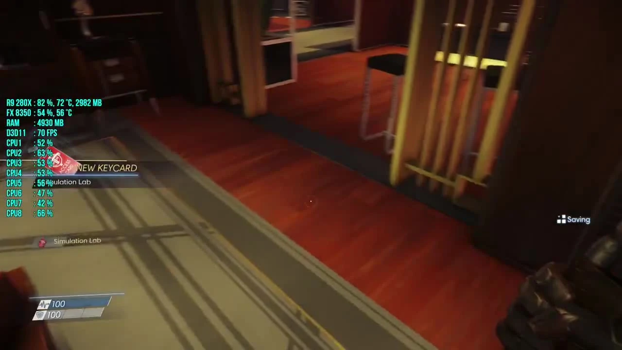 PREY - Тест частоты кадров R9 280X FX 8350