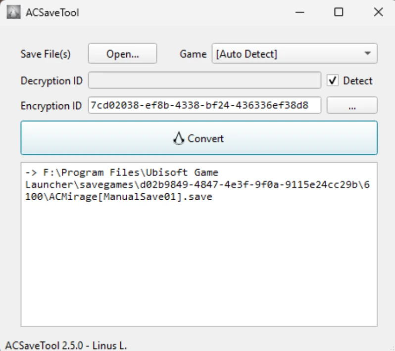 Assassin's Creed: Mirage "Конвертер Сохранений / Save Games Converter (ACSaveTool)" [2.5.0]
