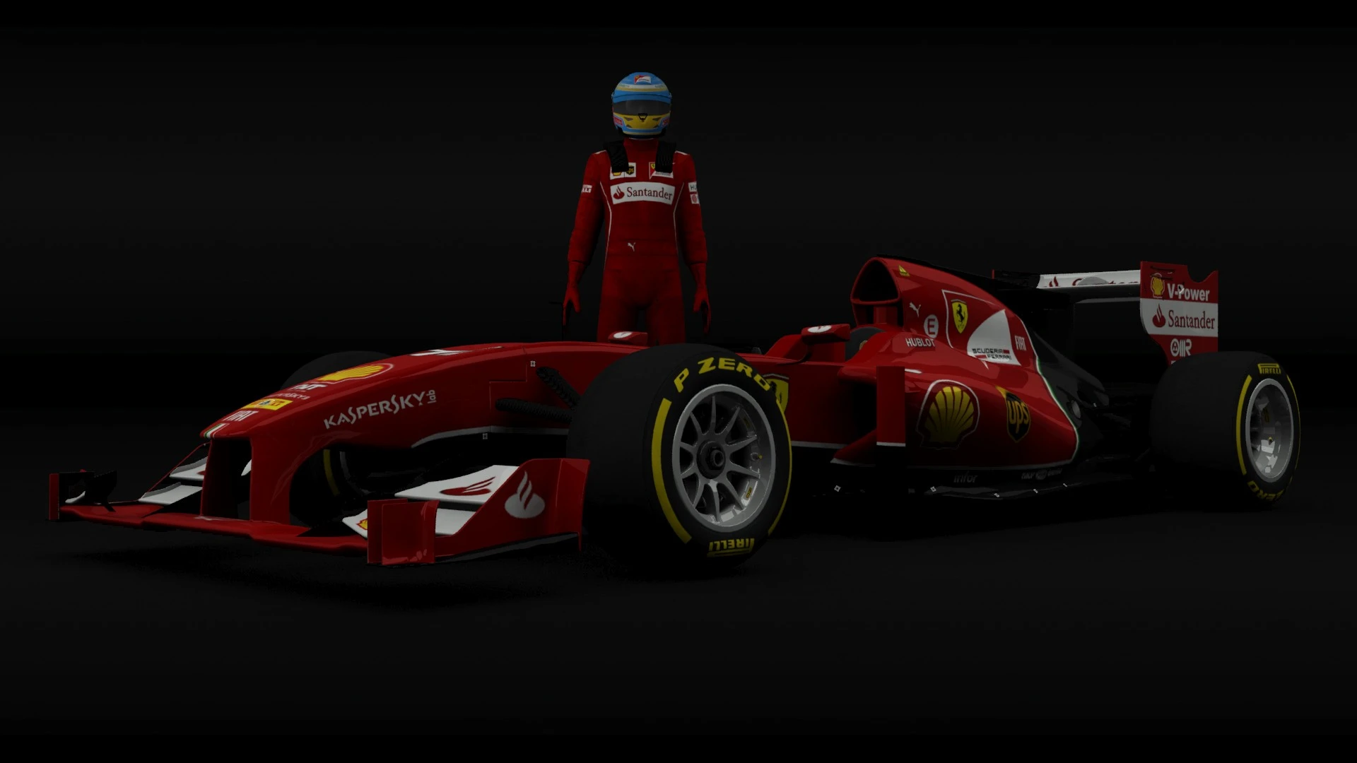 Assetto Corsa "Ливрея Scuderia Ferrari F14T 2014 Alonso для Lotus Exos T125 Step1"