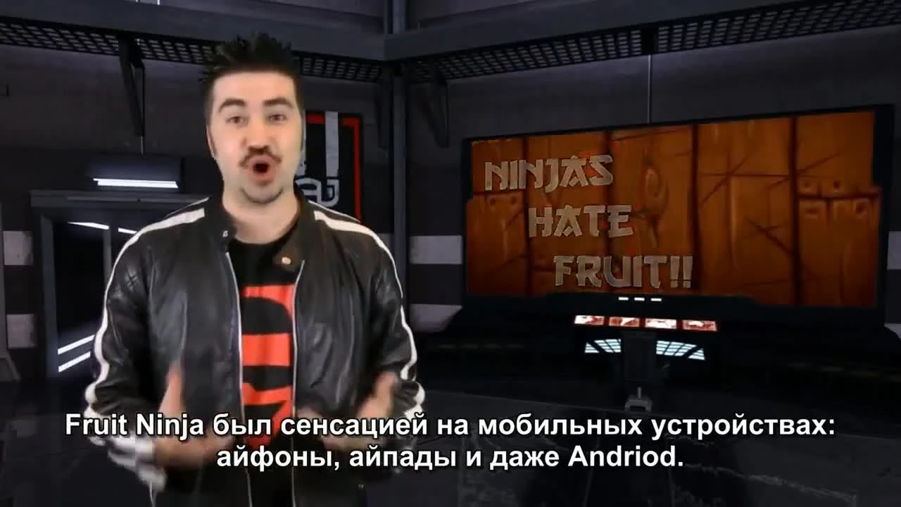 Fruit Ninja Kinect - обзор от Angry Joe [Русская озвучка]