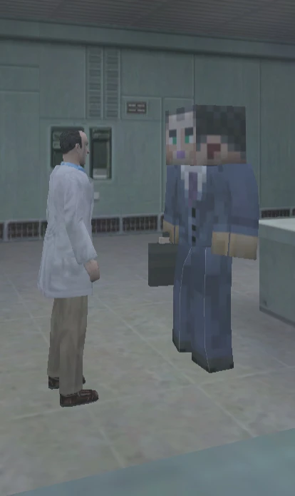 Half-Life "G MAN Minecraft Style"