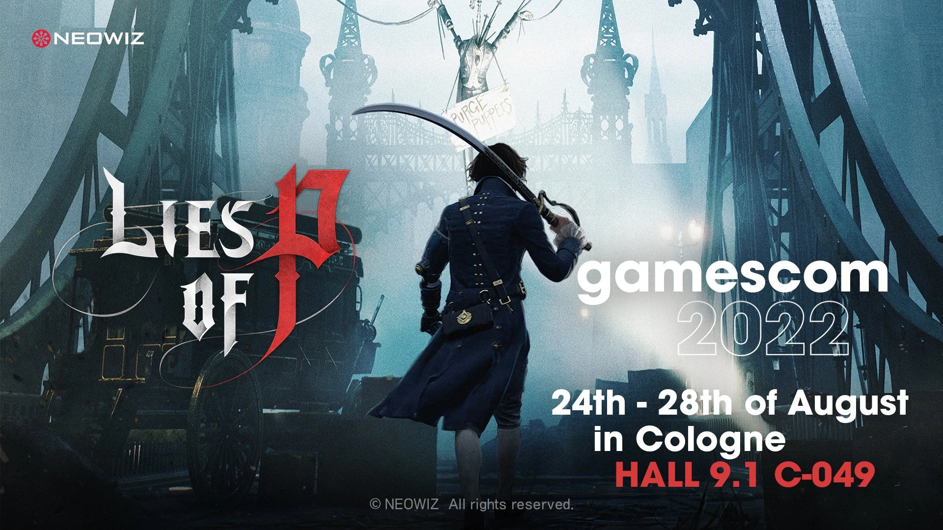 NEOWIZ сообщила, что во время Gamescom 2022 будет доступна демоверсия Lies Of P