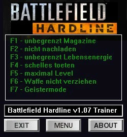 Battlefield: Hardline: Трейнер/Trainer (+7) [1.07.15] {dR.oLLe}